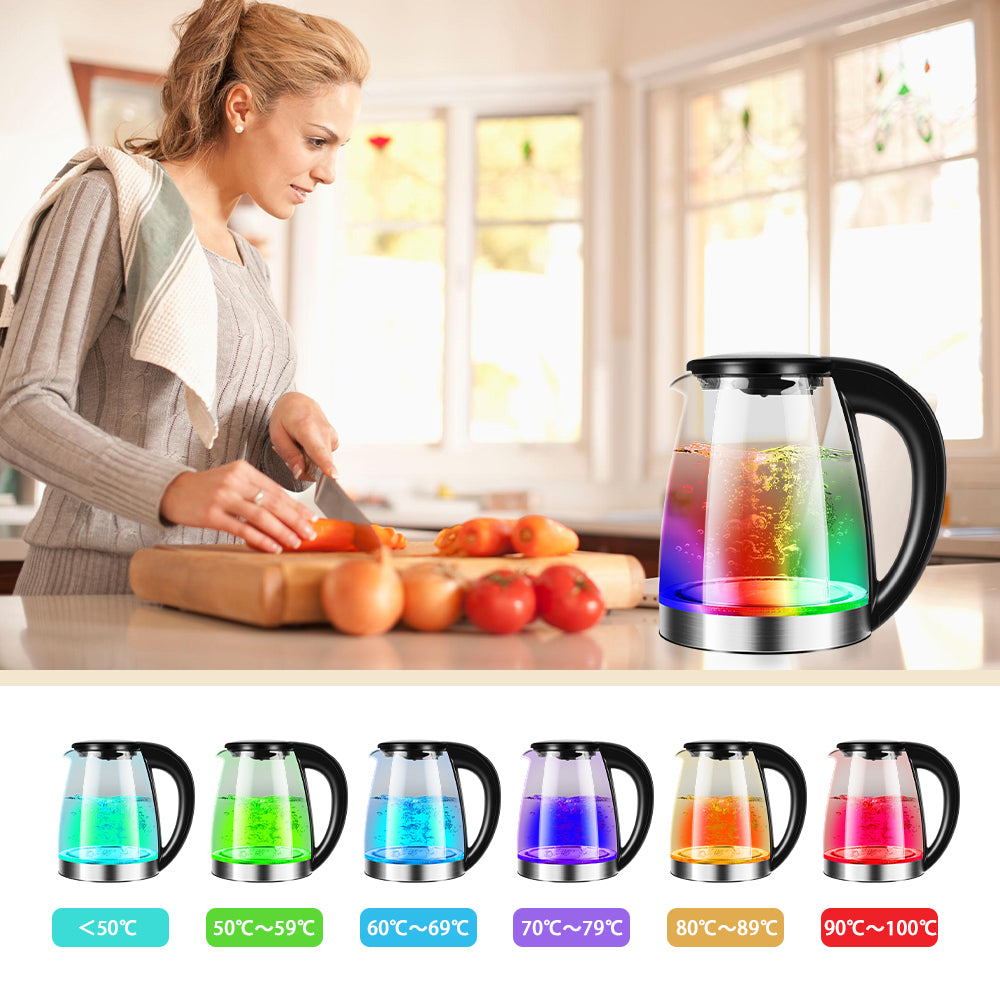 Induction Heat Resistant Glass Teapot Electromagnetic Kettle Tea