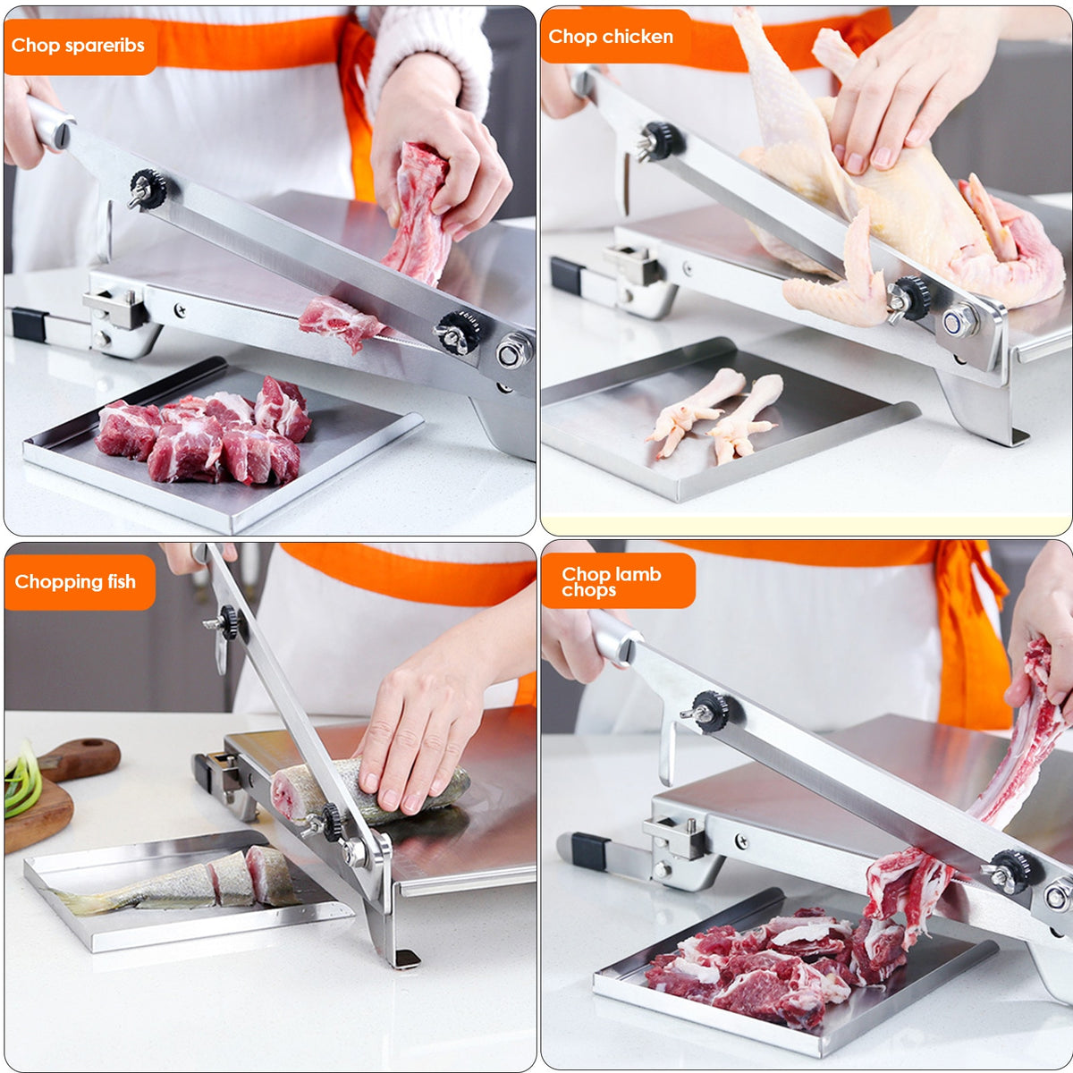 Manual Meat Slicer Stainless Steel Mutton Roll Meat Cutter Slicing
