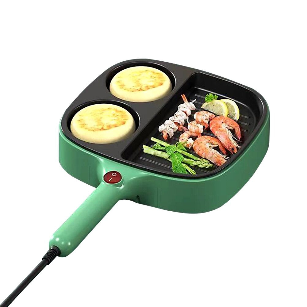 Electric Griddle Frying Pan 3-in-1 Non-Stick Divided Grill Pan – Kitchen  Groups