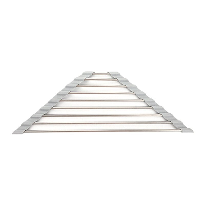 Roll Up Triangle Dish Drying Rack for Sink Corner Over the Sink Caddy –  Kitchen Groups