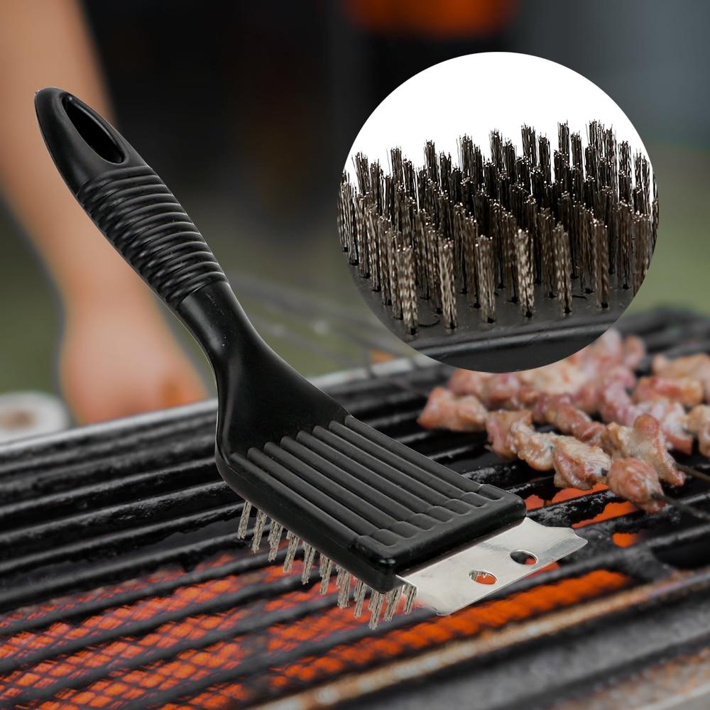 Barbecue Grill Cleaning Tool, Bbq Brush, Barbecue Accessories, Stainless  Steel Bbq Cleaner, Bbq Brush, Plastic Handle Cleaning Brush, Outdoor Grill  Cleaner