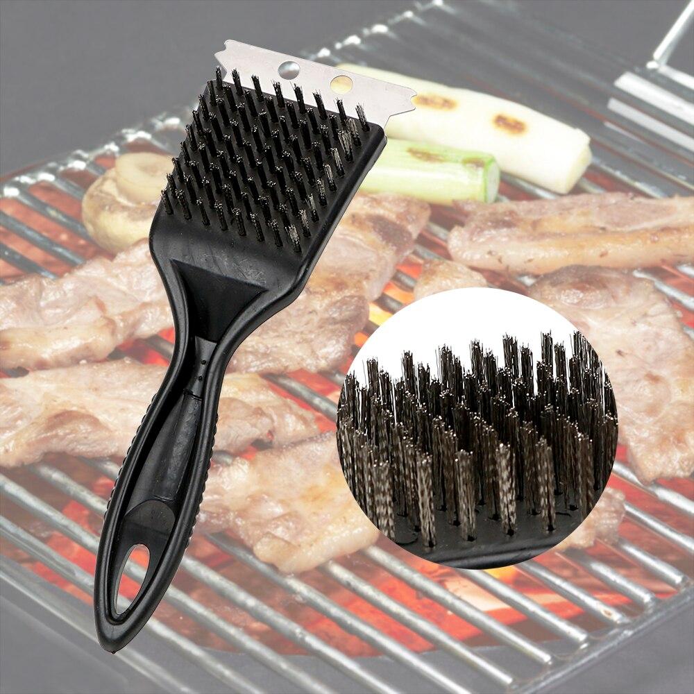 Durable Barbecue Grill Cleaning Brush With Wire Bristles