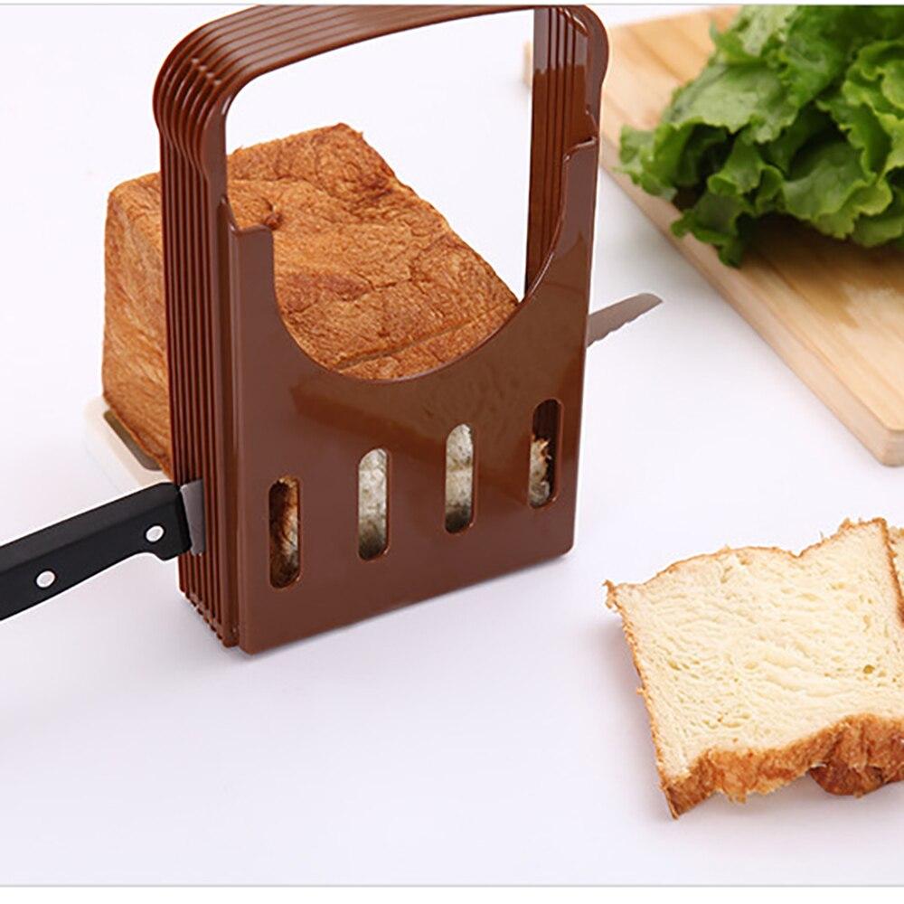 Bread Slicer Toast Cutter Foldable Homemade Bread Slicing Kitchen Baking  Tool