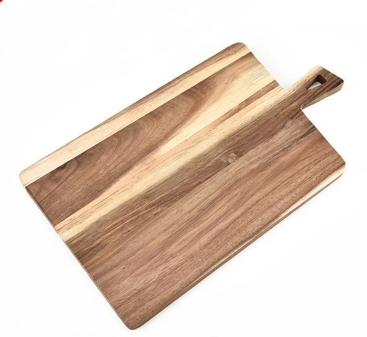 Acacia Large Cutting Board Cut Out Handle