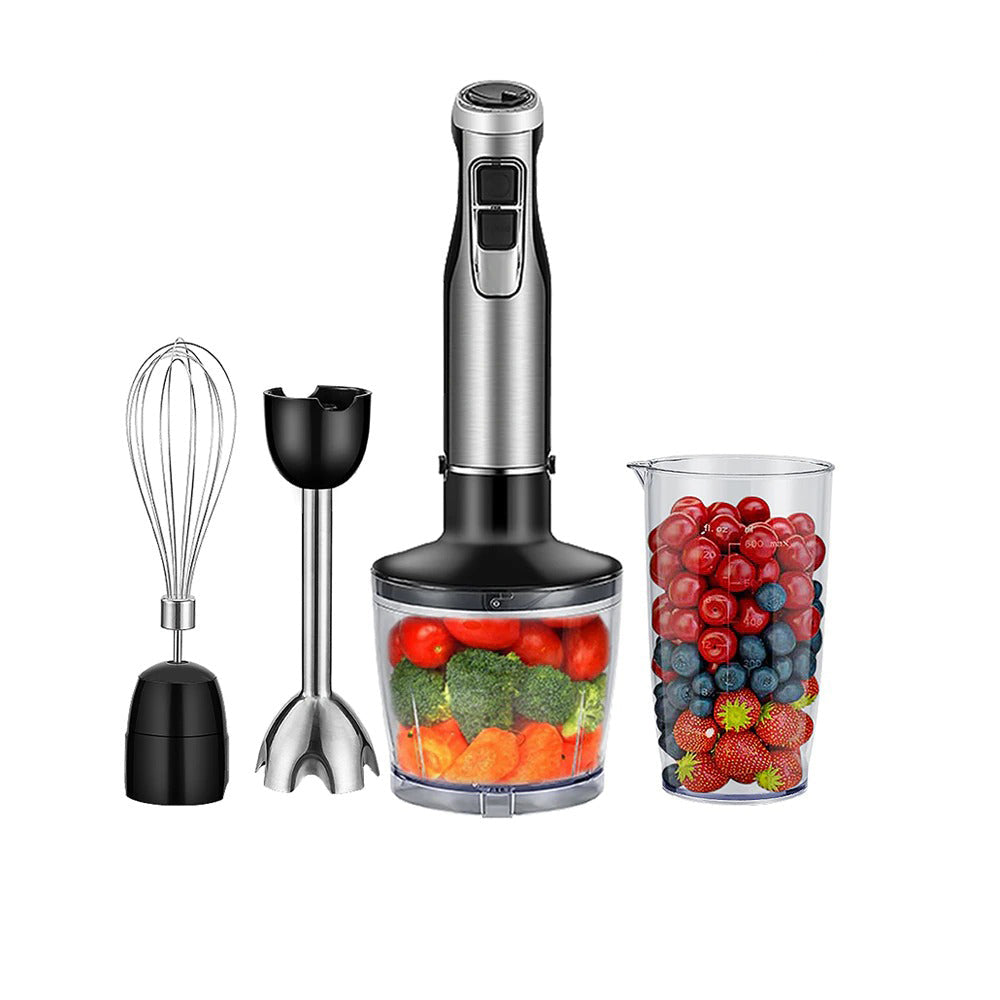 4 In 1 Immersion Hand Stick Blender Mixer Food Processor Electric Kitchen  Meat Grinder Whisk Juicer