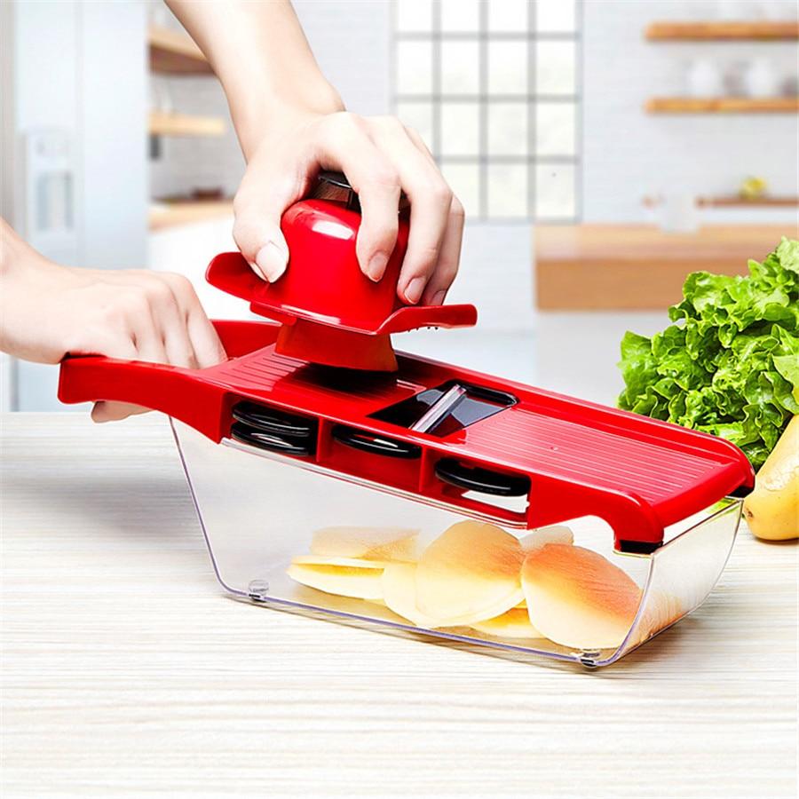 Kimmos Stainless Steel Professional Mandoline Slicer with 7 Interchangeable  Blades Review 