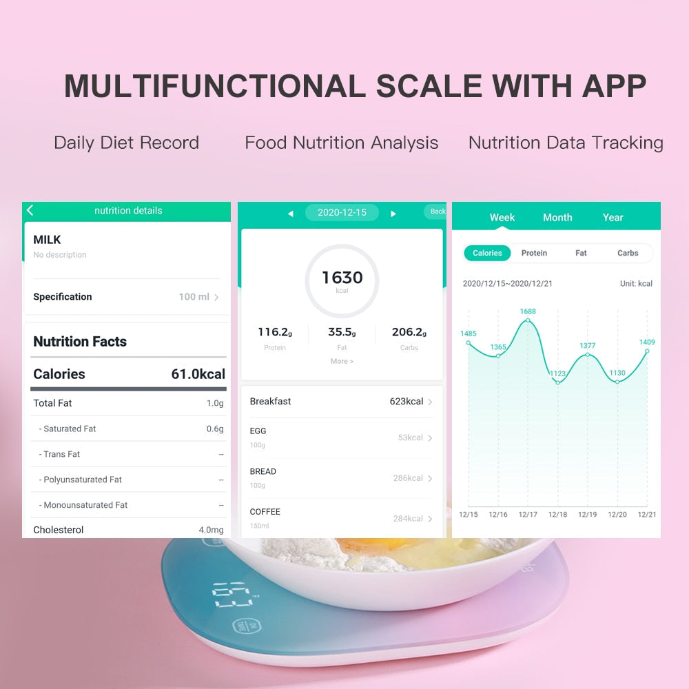 Bluetooth Digital Food Weighing Scale