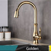 Brass Kitchen Faucet Pull Out Mixer Sink Tap 360 Rotation Single Handle