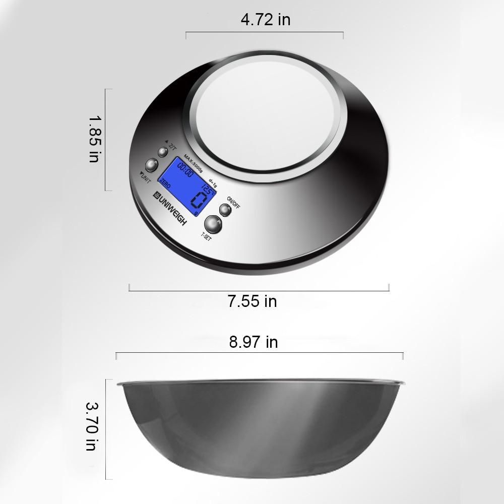 High Accuracy Digital Kitchen Food Scale 11lb/5kg with Removable