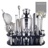 1-22pcs Stainless Steel Cocktail Shaker Set Cocktail Bar Tools