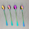 1-4pcs Cutlery Colorful Rainbow Dinnerware Long Handle Tableware Set