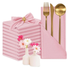 100pcs Satin Dinner Napkins 12