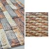 10pcs 3D Brick Pattern Waterproof Self-Adhesive Wallpaper