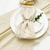 10pcs Napkin Reusable Tea Towel Table Décor Retro Burrs napkin