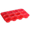 12 Cavity Silicone Muffin Mold