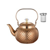Stainless Steel Kettle Hammered Spherical Tea Pot with Strainer Tea Kettles