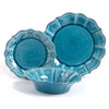 12pcs Dinnerware Set Denim Ceramic Plate Serving Dishes Sets