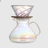 15oz Glass Pour Over Coffee Server Heat-Resistant Drip Brewing Carafe