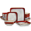 16 Pieces Kitchen Dinnerware Ceramic Crockery Set Dinner Set