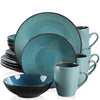 16/32/48pcs Vintage Ceramic Stoneware Set with Plate Bowl Coffee Cups