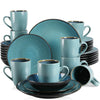 16/32/48pcs Vintage Ceramic Stoneware Set with Plate Bowl Coffee Cups