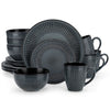16/32pcs Relief Ceramic Plates Dessert Cereal Bowl Mug Tableware Set