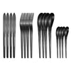 16pcs Matte Cutlery Set Dinnerware Stainless Steel Kitchen Silverware