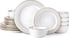 18pcs Elegant Ceramic Dinnerware Sets Stoneware Plates and Bowls Sets