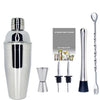 2-6pcs American Style Boston Stainless Steel Shaker Cocktail Shakers