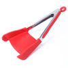 2 in 1 Non-Stick Heat Resistant Silicone Spatula and Tongs