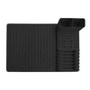 2-Pack Dish Rack Set Silicone Drying Mat Removable Tableware Holder