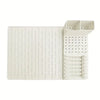 2-Pack Dish Rack Set Silicone Drying Mat Removable Tableware Holder