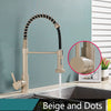 2-Way Brass Modes 360 Free Rotation Spout Pull Down Kitchen Sink Faucet In Different Colors