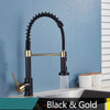 2-Way Brass Modes 360 Free Rotation Spout Pull Down Kitchen Sink Faucet In Different Colors