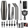 20pcs Stainless Steel Cocktail Shaker Set with Stand Bartender Kit