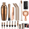 20pcs Stainless Steel Cocktail Shaker Set with Stand Bartender Kit