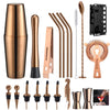 20pcs Stainless Steel Cocktail Shaker Set with Stand Bartender Kit
