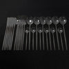 24Pcs Stainless Steel Cutlery Set Elegant Mirror Dinnerware Set