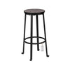 2Pcs Counter Height Bar Stools Vintage 360 Degree Swivel Barstool