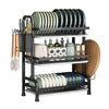 3-Tier Over Sink Dish Rack Heavy-Duty Stainless Steel Kitchen Drainer
