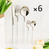 30Pcs Dinnerware Set Flatware Cutlery Set Stainless Steel Tableware