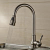 360 Degree Brass Kitchen Faucets Pull Down Mixer Tap In 4 Colors