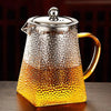 Hammer Glass Teapot With Stainless Steel Filter Heat Resistant Teapot