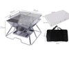 Outdoor Folding Barbecue Two Layer Stainless Steel Portable Grill