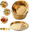 3pcs Stainless Steel Round Colander Vegetable Slicer Grater Strainer