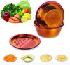 3pcs Stainless Steel Round Colander Vegetable Slicer Grater Strainer
