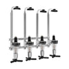 4 Head Silver Wine Rack Wall Mounted Bottle Bracket Bar Accessories