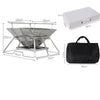 Outdoor Folding Barbecue Two Layer Stainless Steel Portable Grill