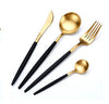 4pcs Cutlery Knives Forks Spoons Tableware Dinnerware Set
