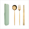 4pcs Dinner Tableware Set New Cutlery Knife Fork Spoon Set With Box